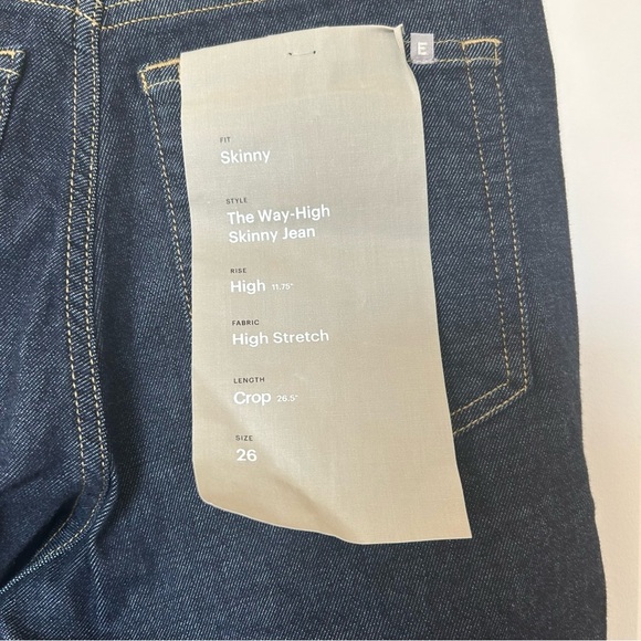 EVERLANE The Way-High Skinny Jean Crop 26 NWT - Picture 8 of 10